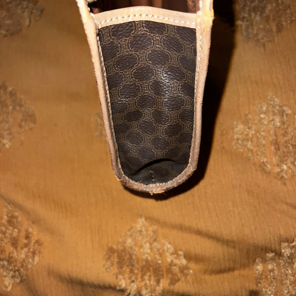 Celine Brown and Tan Cosmetic Bag - Picture 5 of 12